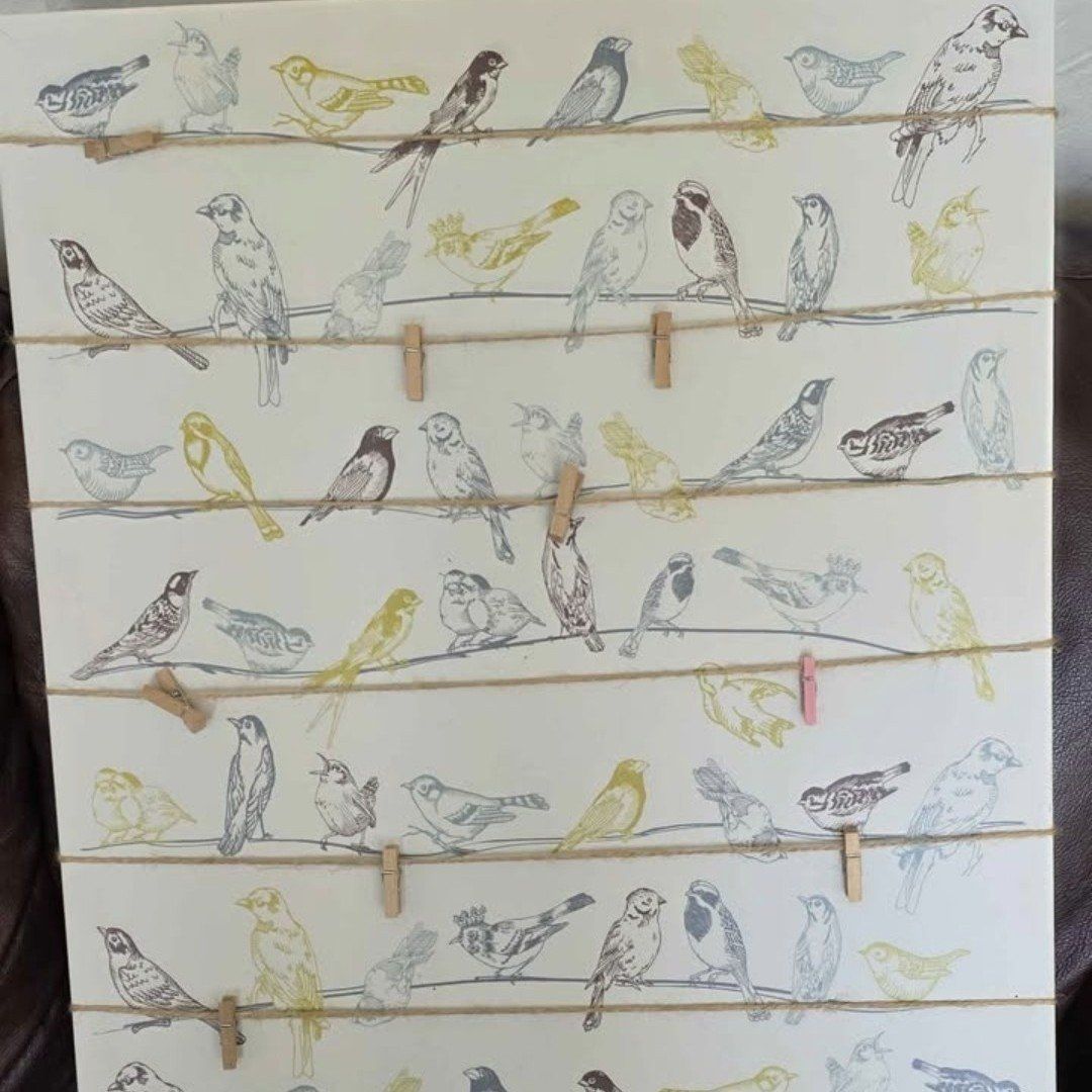 IKEA PJÄTTERYD bird canvas note board