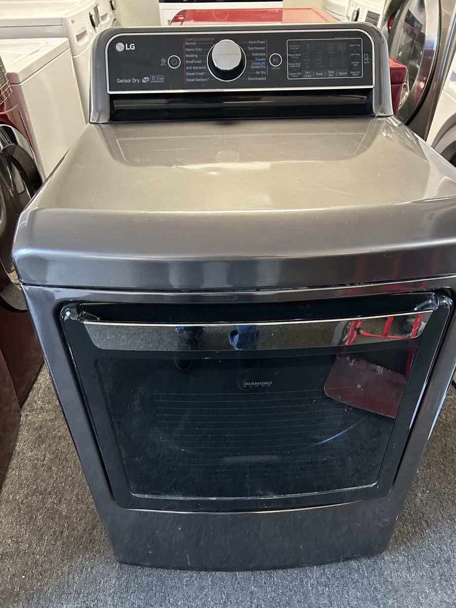 LG dark stainless electric dryer