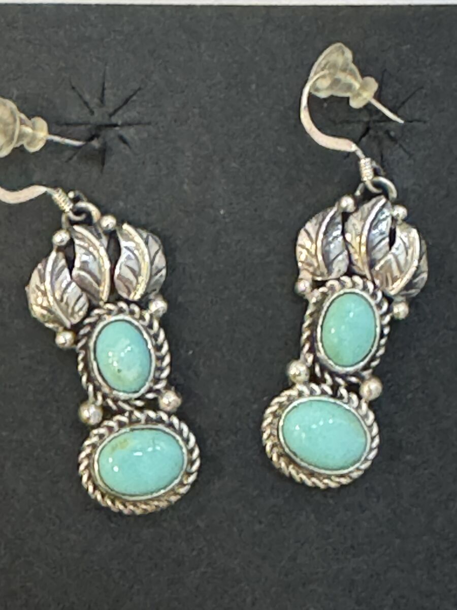 Carico Lake Turquoise and Sterling Silver Earrings