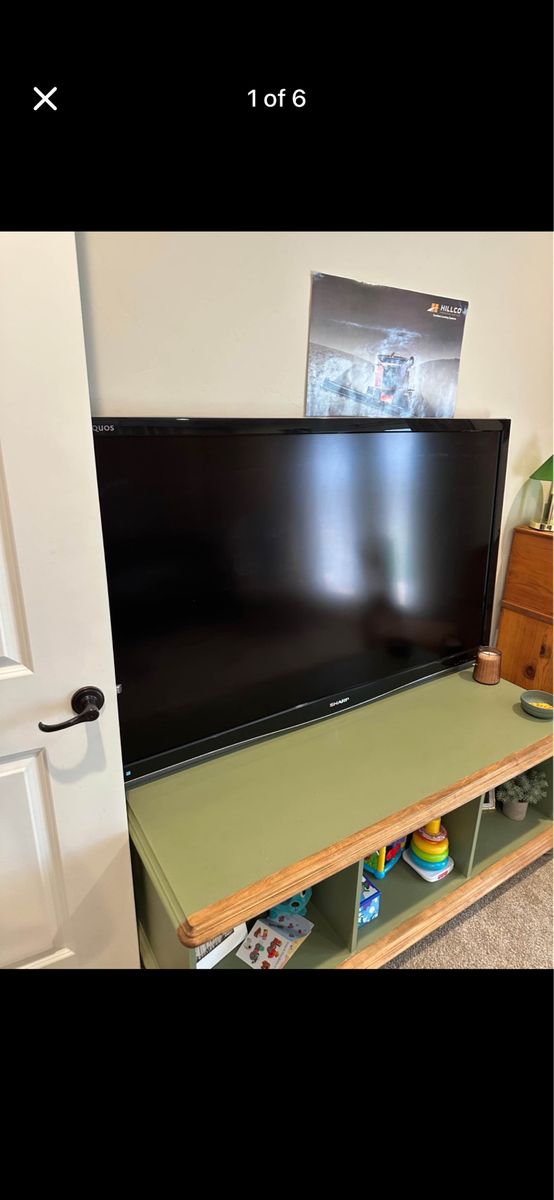 65” Sharp Aquos TV — Works Great — Remote Included — $50