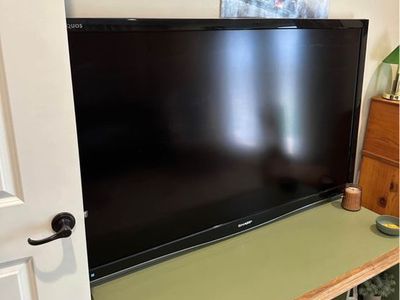 65” Sharp Aquos TV — Works Great — Remote Included — $50