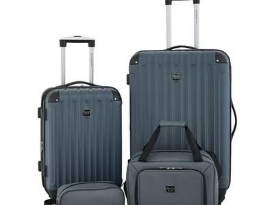 Travelers Club 4-Piece Hard Side Luggage Set