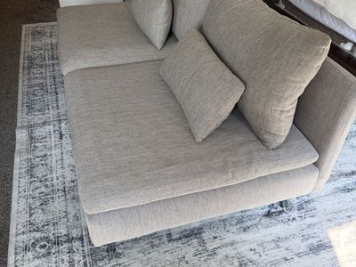 IKEA SÖDERHAMN Modular Double Chaise Lounge Sofa - Light Beige