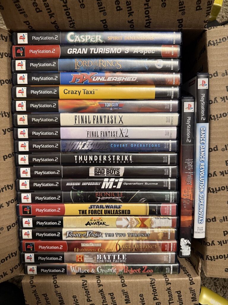 PS2 GAME LOT. GREAT TITLES. CLEAN COMPLETE MOST OF THEM