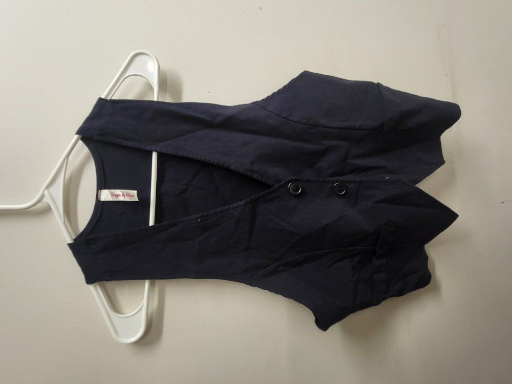 Ladies 1XL navy blue vest
