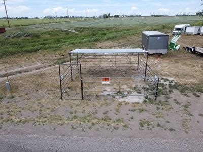 Used Livestock Shade/Corral - Heavy-Duty Metal Structure for Animals