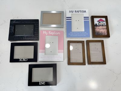 9 4”x6” Picture Frames