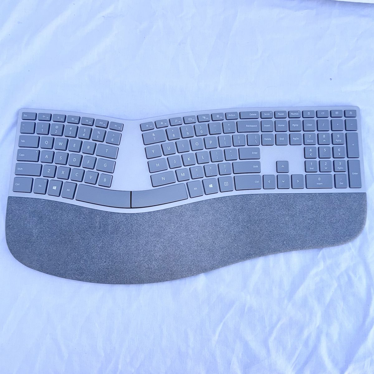 Microsoft Surface Ergonomic Bluetooth Wireless Keyboard Gray - Model 1782