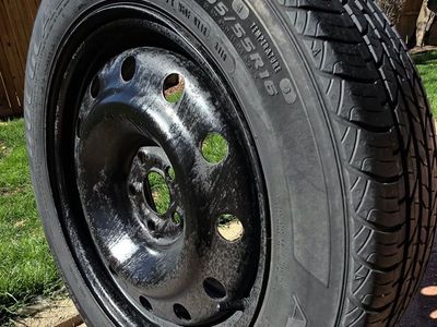 205/55R16 Tire on Steel Rim (5x100)