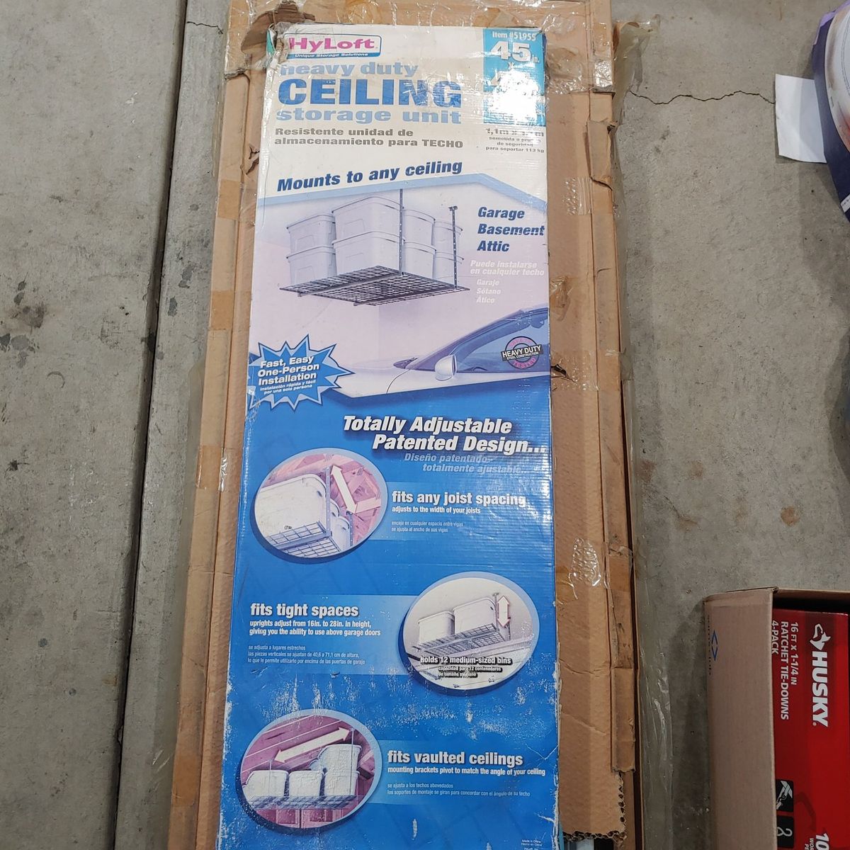 Hyloft Ceiling Storage Rack 45" x 45"