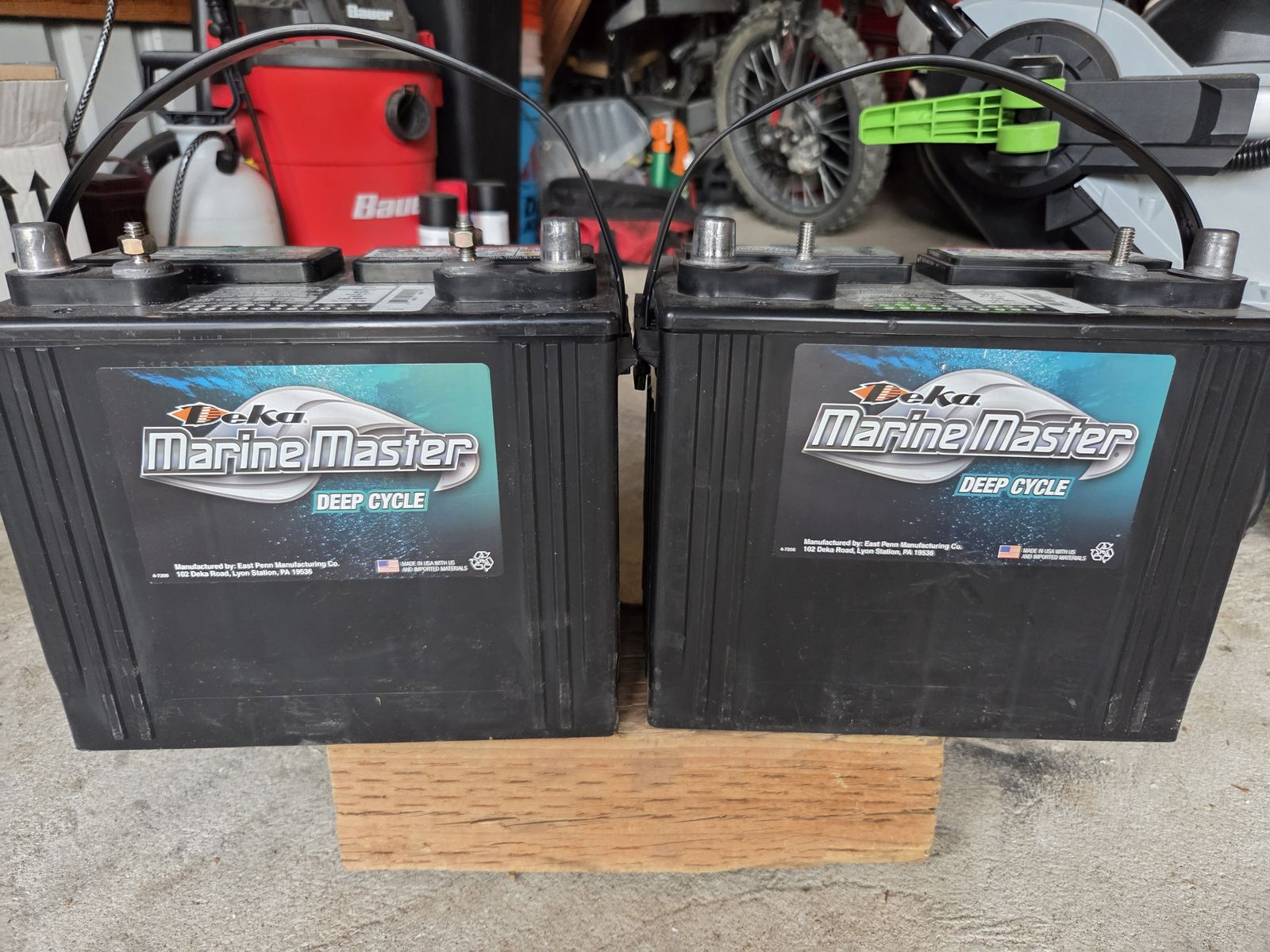 12 volt deep cycle 24 series batteries like new