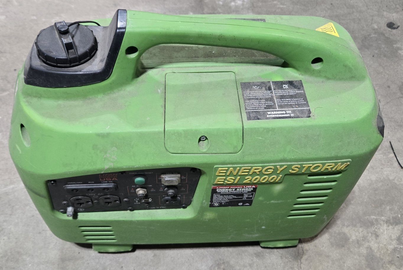Lifan Energy Storm ESI 2000i Pure Sine Wave Super Quiet Compact Inverter Generator