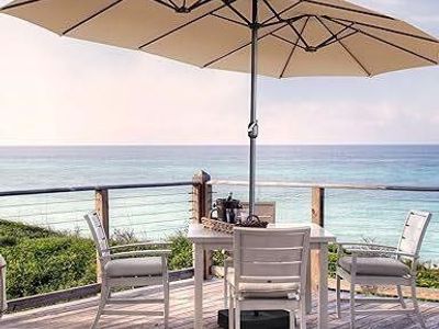 New 15' Patio Double UmBrella Brown W/stand