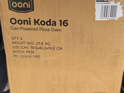 NEW-Ooni Koda 16 Gas Outdoor Pizza Oven