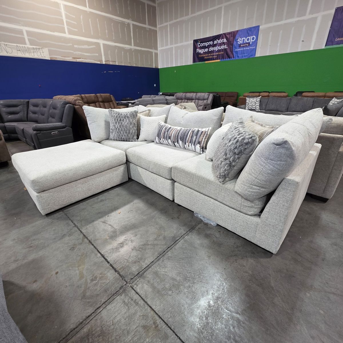 Warehouse Overstock 4pc Modular Sectional