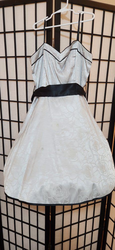  Party Dress with Black Sash Size 5
