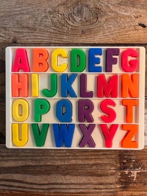 Fisher-Price Magnetic Alphabet Letter Set, Vintage. With 6 Spelling Cards
