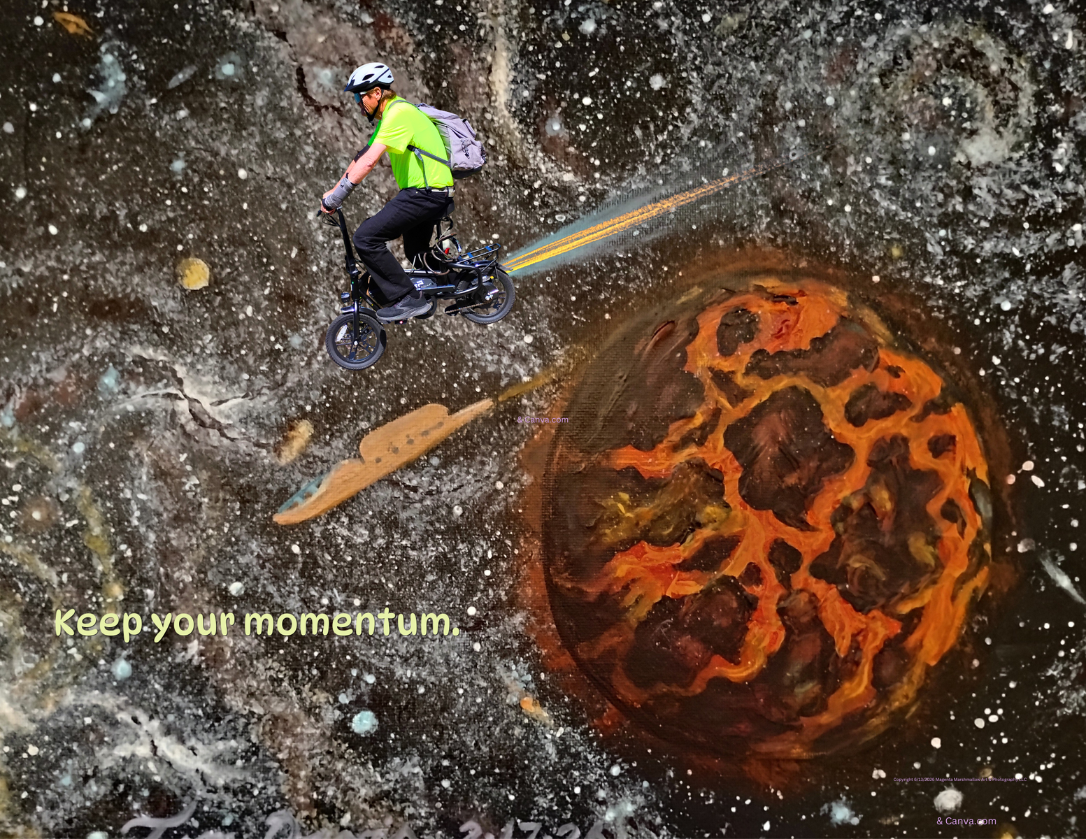 Keep your momentum - Canvas Print