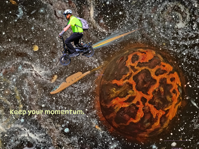 Keep your momentum - Canvas Print