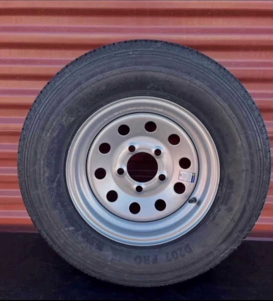 Free Country ST 205/75 D 15 Trailer Tire Mounted on New Silver Mod Wheel 5 on 5 Brand New