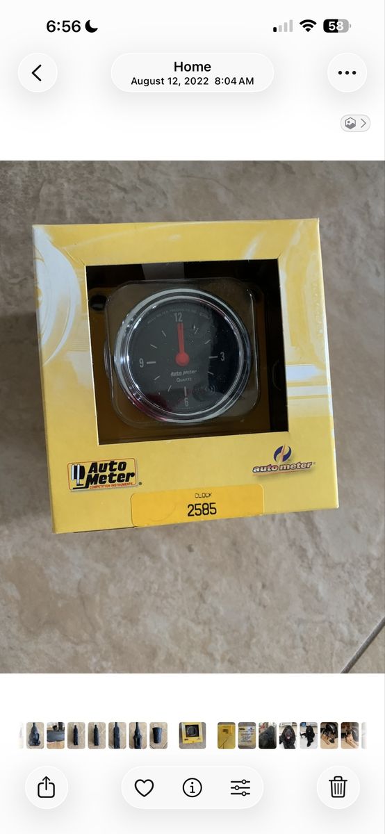 CLOCK - CAR DASHBOARD GAUGE 