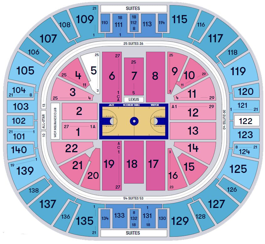 2-4 tickets Utah Jazz vs New Orleans Pelicans Thur Feb 26th