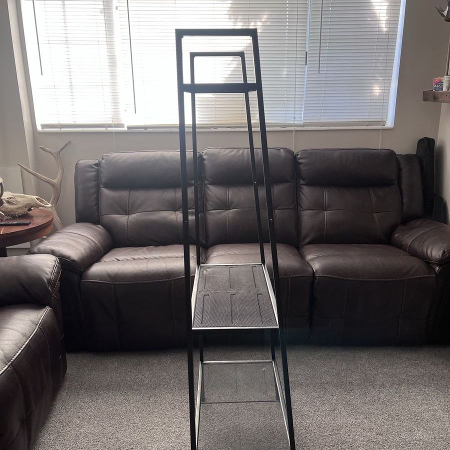 Black Metal Display Shelving Rack