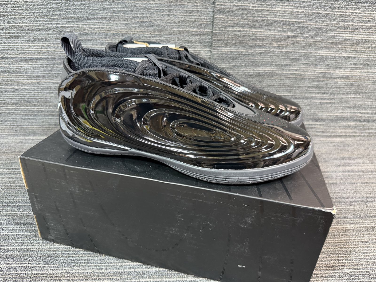 Adidas Harden Vol. 10 Black Patent Leather Basketball Shoes New in Box