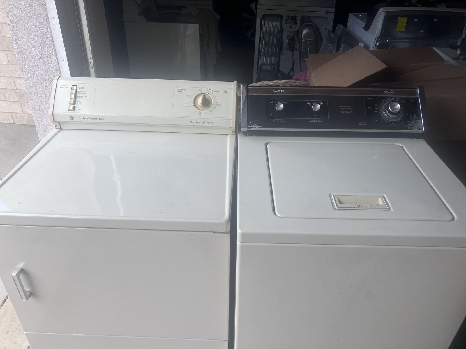 Whirlpool washer and dryer