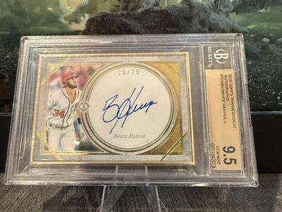 2018 Topps Transcendent Bryce Harper Auto 25/25 BOOKEND!!
