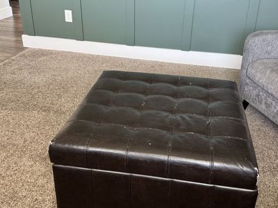 Free: Brown Ottoman with Storage