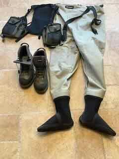 Simms fly fishing wadders