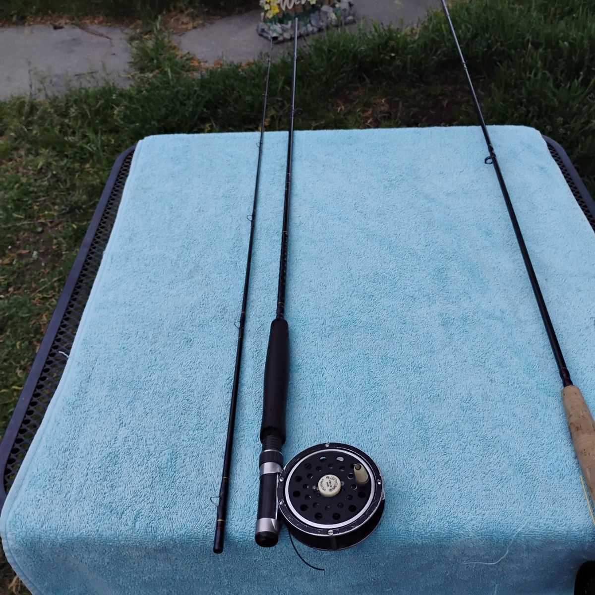 Fly Rod And Reel Browning 8' Pole Pflueger Reel