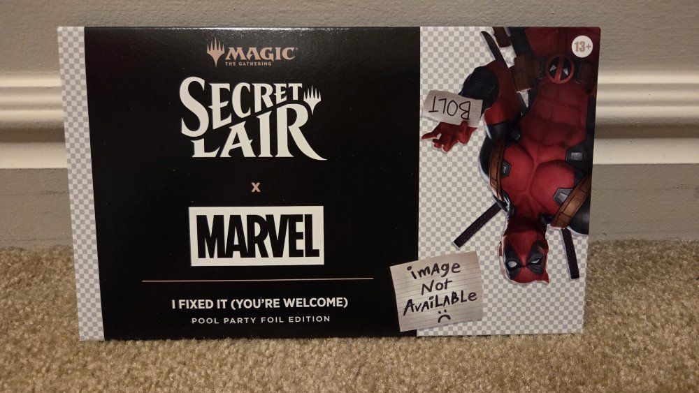 MTG Secret Lair Marvel's Deadpool Pool Party Foil