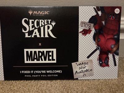 MTG Secret Lair Marvel's Deadpool Pool Party Foil