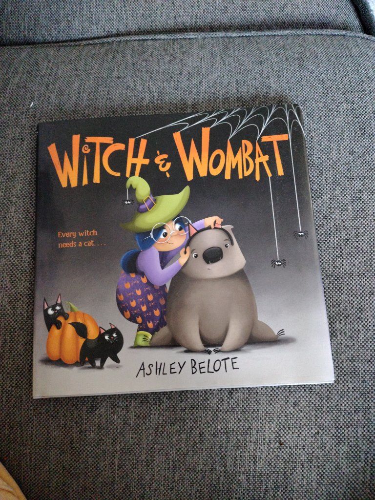 Witch & Wombat by Ashley Belote Hardcover Children's Picture Book Halloween Story