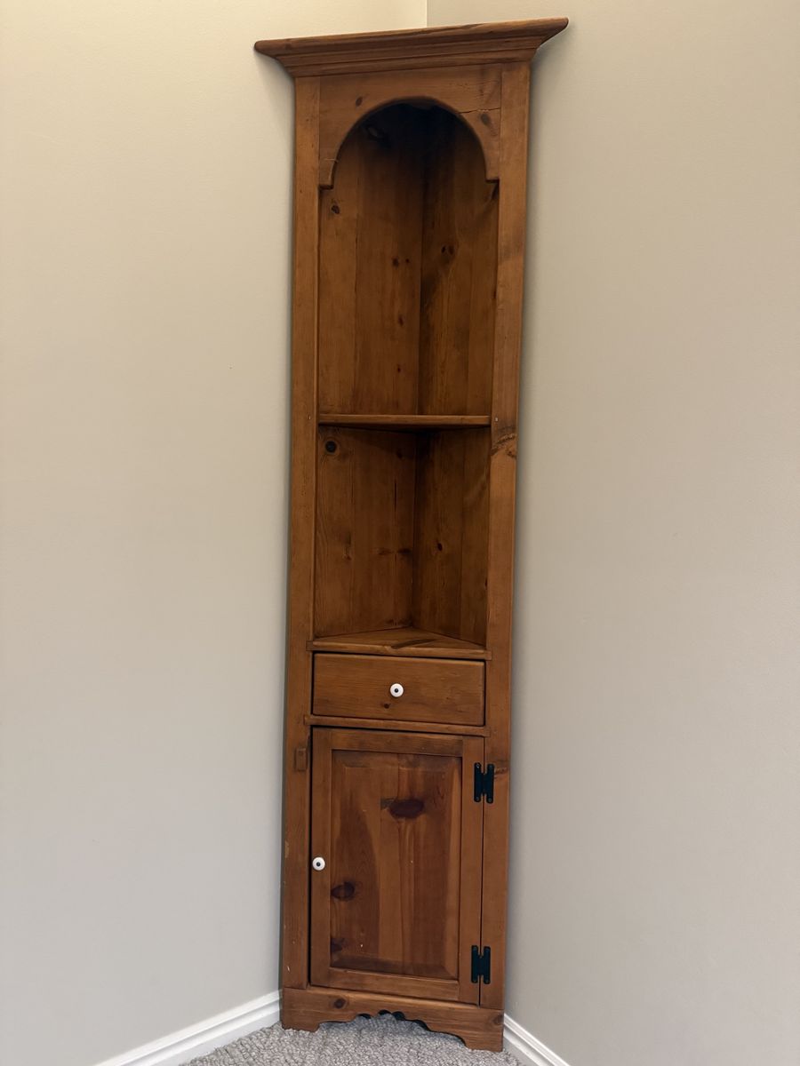 Solid Wood Corner Cupboard