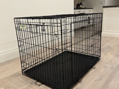 XL 42” Top Paw Collapsible Dog Crate – Lightly Used