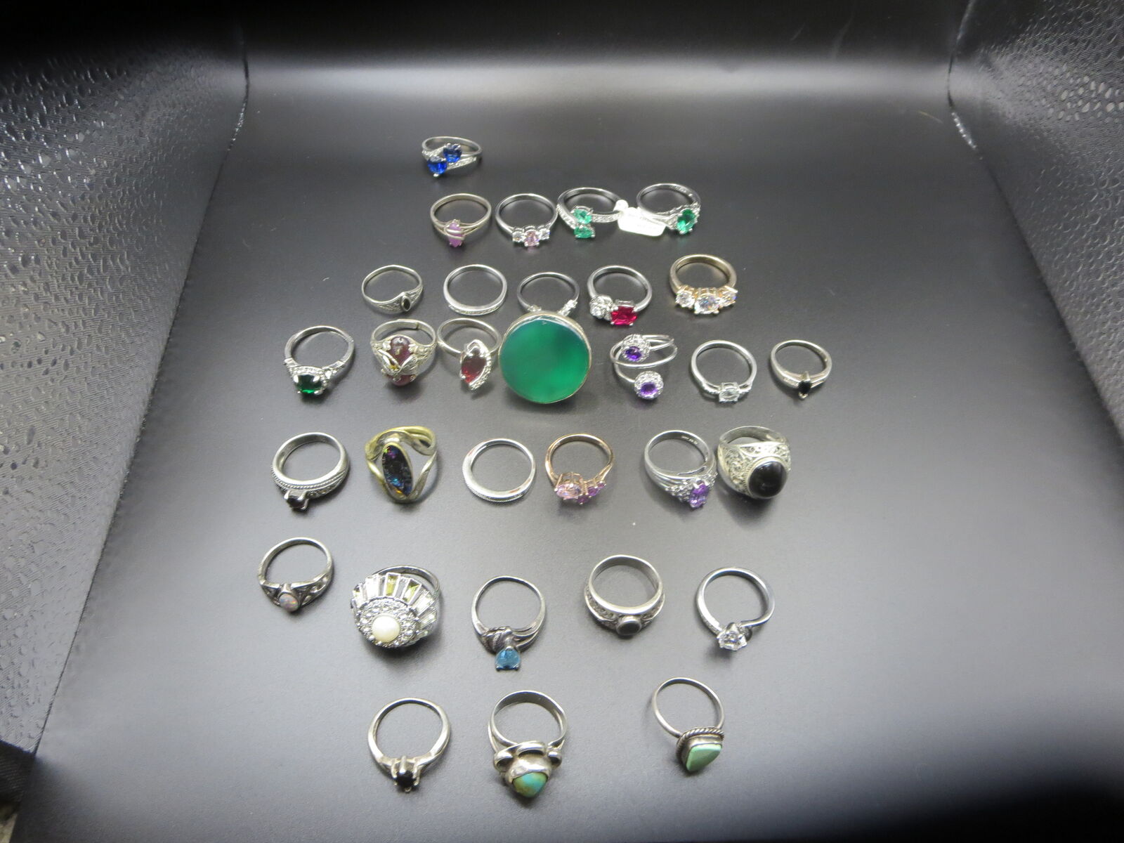 Beautiful rings turquoise black onyx and more