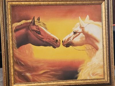 Framed painting