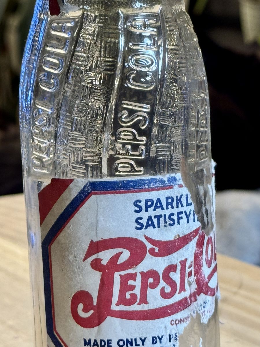 Pepsi-Cola "double dot" soda bottle VINTAGE $10