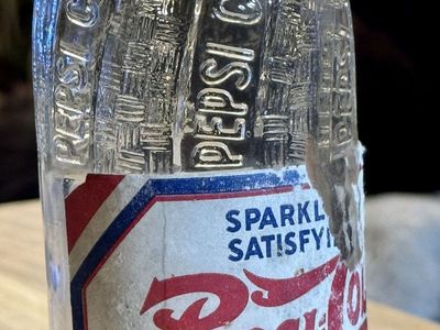 Pepsi-Cola "double dot" soda bottle VINTAGE $10