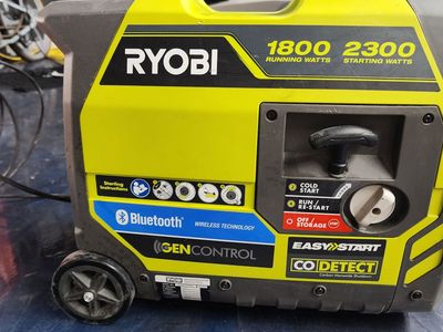 RYOBI 1800/2300W Portable Inverter Generator with Bluetooth & CO Detect - Easy Start