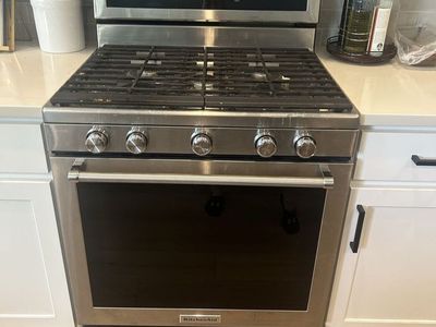 KitchenAid 30-Inch 5-Burner Gas Convection Range - Stainless Steel