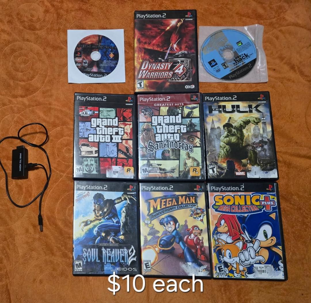 Ps2 games $10 each including Grand Theft Auto San Andreas! Trades considered!