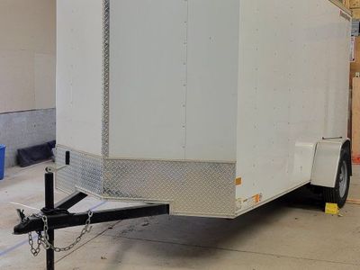 Wells Cargo Enclosed Cargo Trailer White Single Axle 6 x 12