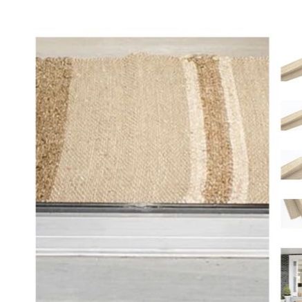 New Stagg Design Shop Striped Jute Rug 4'x6' Neutral Natural Fiber