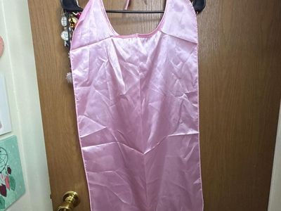 Children’s pink satin cape
