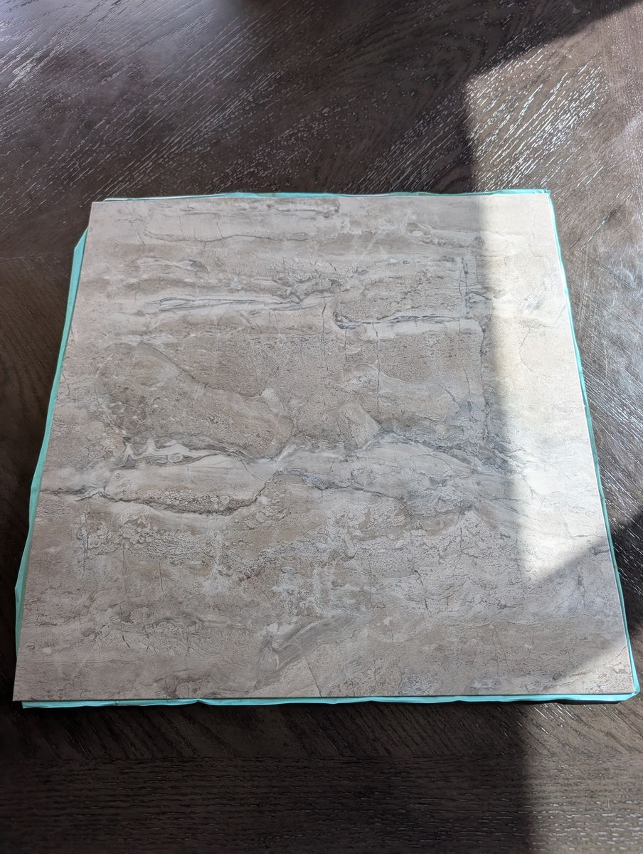 Luxury vinyl tile -groutable