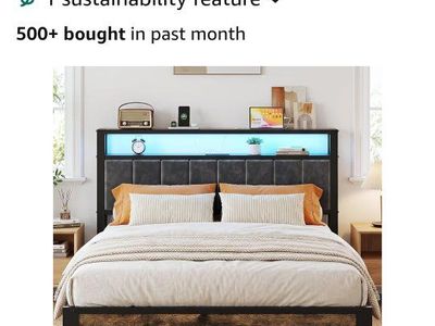 Queen bed and mattress